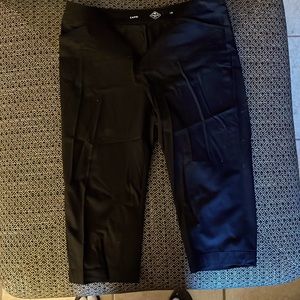 Five pair of black St John’s Bay size 12 capris, with tags